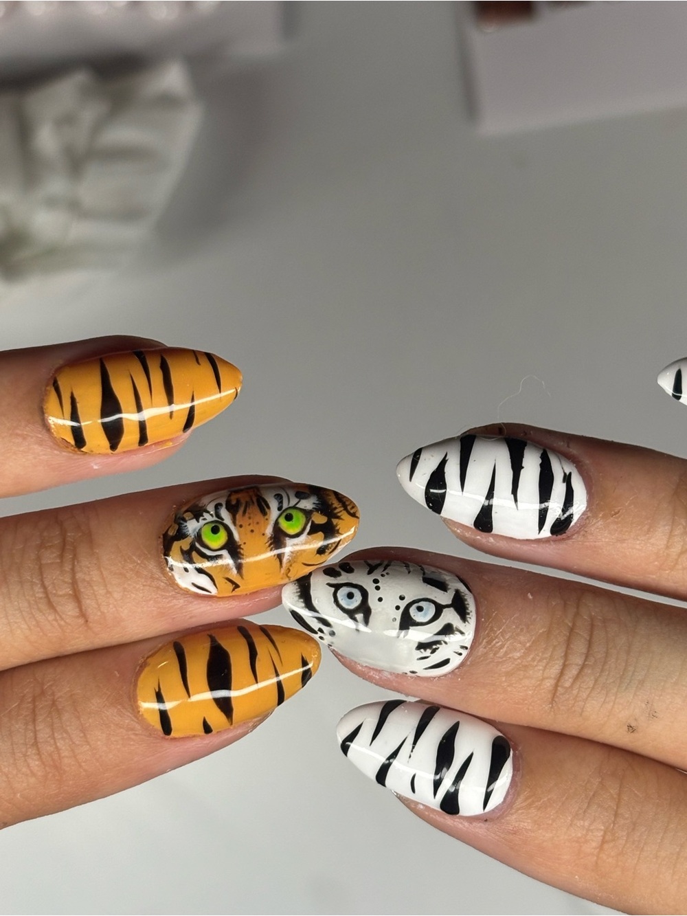 Leopard Print Nail Art
